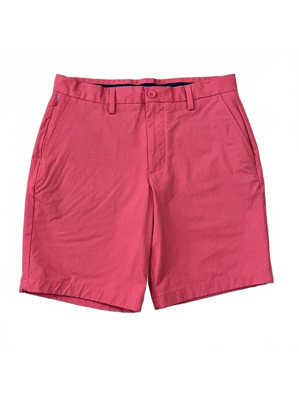 Vineyard Vines Mens Pink Performance On The Go Shorts 9” Size 31
